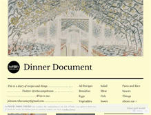 Tablet Screenshot of dinnerdocument.com